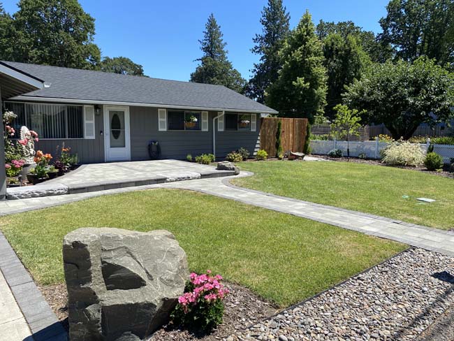 Paver Patio & Retaining Wall · Beaverton, OR, after
